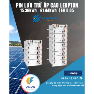 Pin Lưu Trữ Điện Lithium Leapton 15.36kWh – 61.44kWh - EH-B05