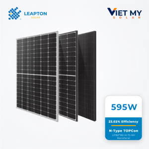 Tấm pin Leapton 580–600W | N-Type Topcon