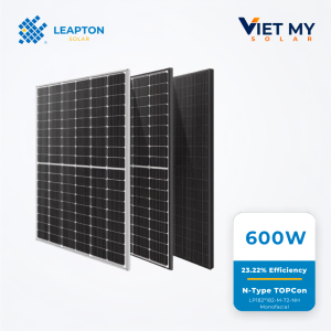 Tấm pin Leapton 580–600W | N-Type Topcon
