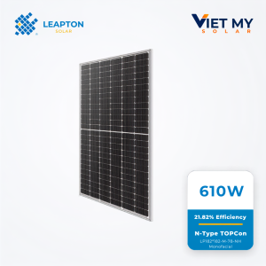 Tấm pin Leapton 600–620W | N-Type Topcon 