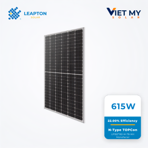 Tấm pin Leapton 600–620W | N-Type Topcon 