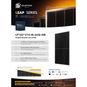Tấm pin Leapton 650-670W L-TOPCon (LEAP SERIES)