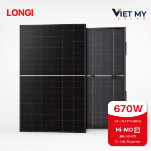 Tấm pin năng lượng mặt trời LONGi Hi-MO 9 EdgeClear LR8-66HYD 635W – 670W
